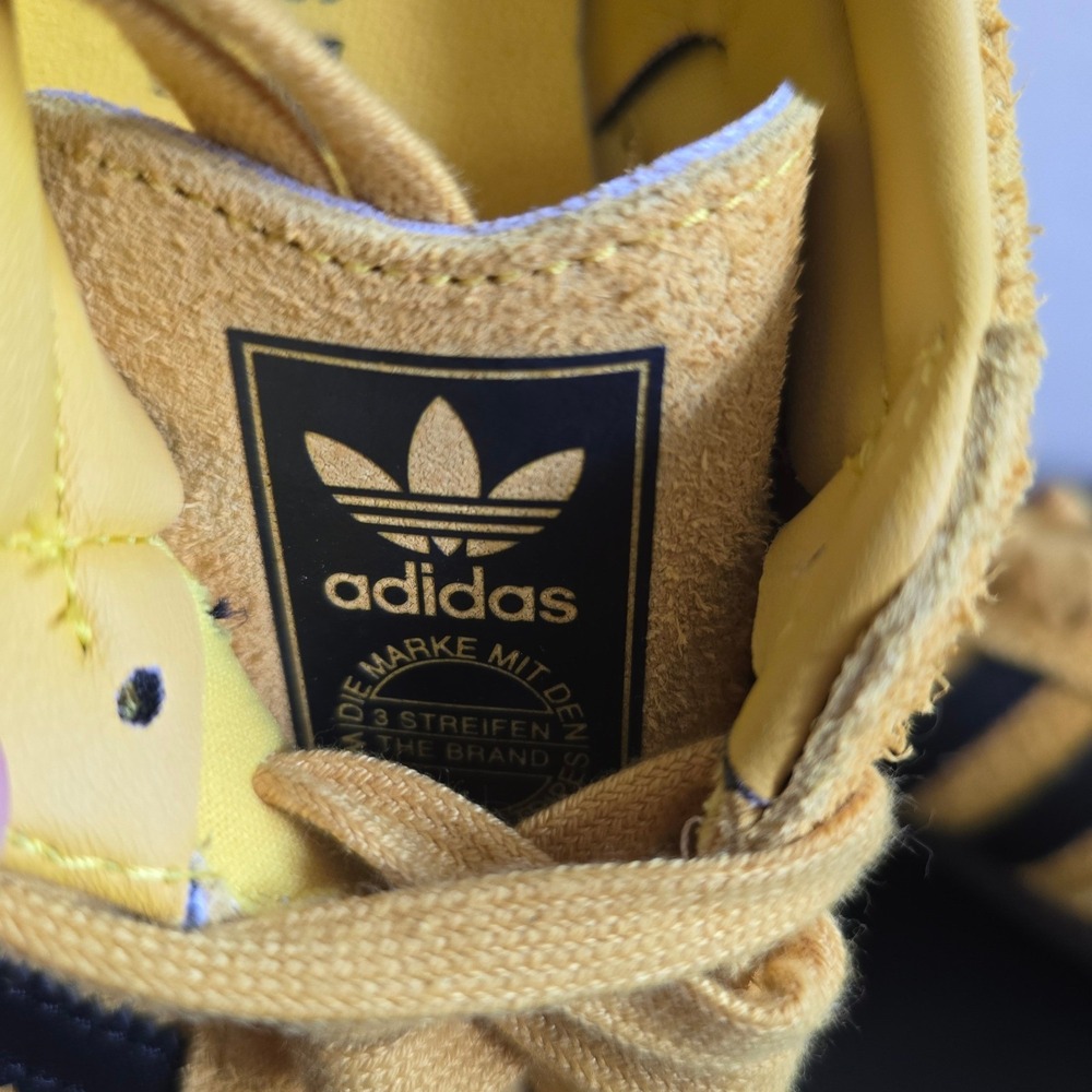 Adidas Originals Samba OG Sneakers Yellow black Size 6.5 Retro Preppy Streetwear - Picture 4 of 11